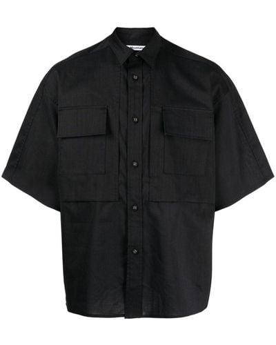 White Mountaineering Chest-pockets Button-up Shirt - Black