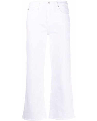 7 For All Mankind Alexa Luxe Cropped-Hose - Weiß