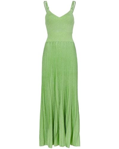 Proenza Schouler Sleeveless Pleated Midi Dress - Green