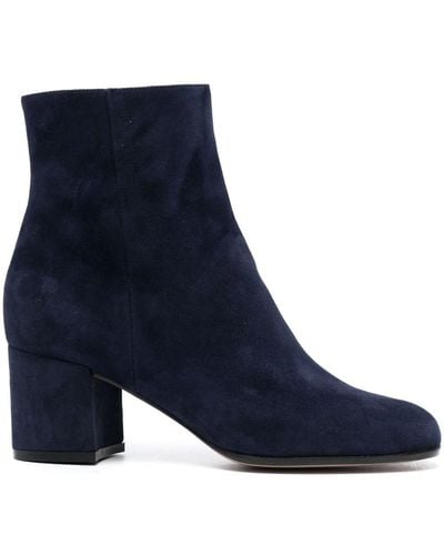 Gianvito Rossi Margaux 65mm Suede Boots - Blue