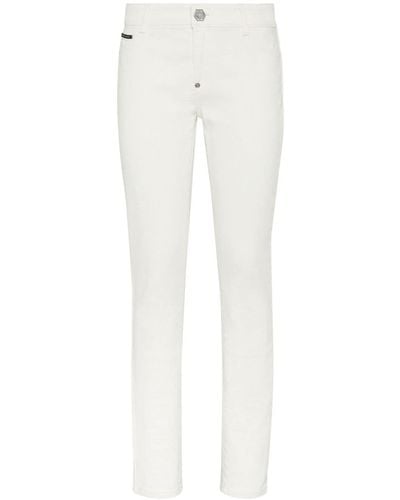Philipp Plein Logo-patch Skinny Jeans - White