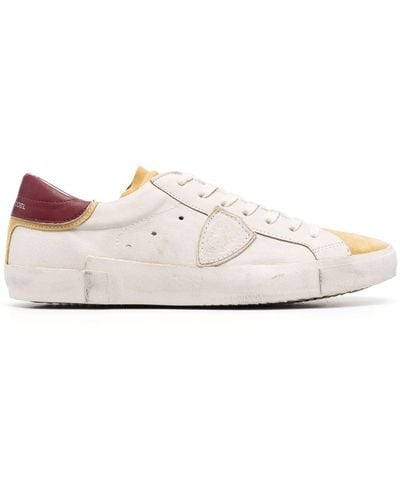 Philippe Model Prsx Suede Low-top Sneakers - Pink