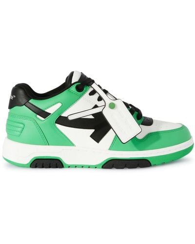 Off-White c/o Virgil Abloh Sneakers in pelle out of office - Verde