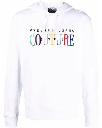 Versace Print Cotton Sweat-shirt - White