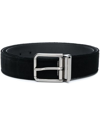 Dolce & Gabbana Velvet Belt - Black