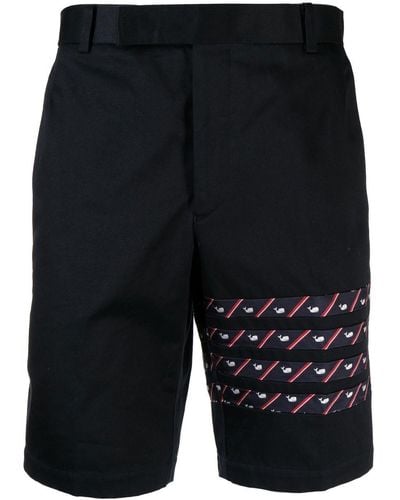 Thom Browne Icon 4-bar Tailored Shorts - Black