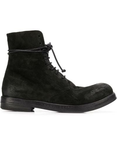 Marsèll Suede Ankle Boots - Black