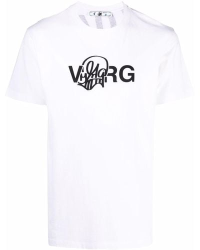 Off-White c/o Virgil Abloh Camiseta estampada de x Katsu - Blanco