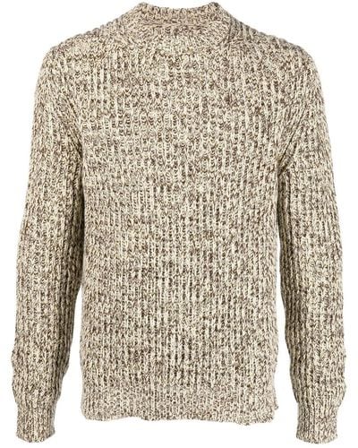 Jil Sander Crew-neck Knitted Sweater - Brown