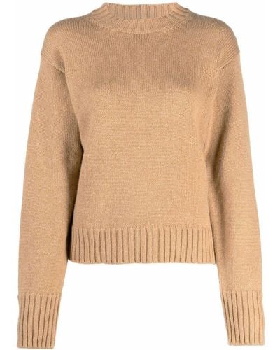 Jil Sander Cashmere-blend Knitted Sweater - Brown