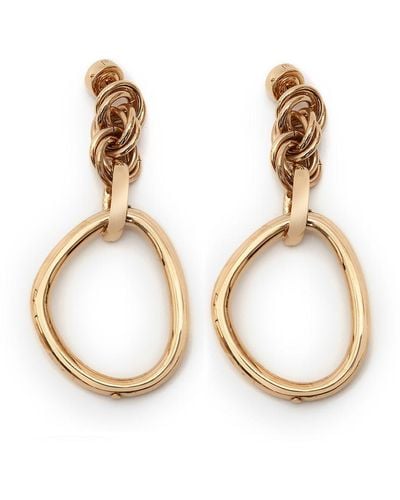 JW Anderson Oversized Link Chain Earrings - Metallic