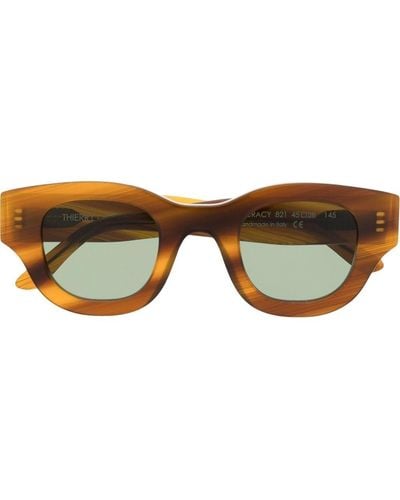 Thierry Lasry Autocracy Rectangle-frame Sunglasses - Brown