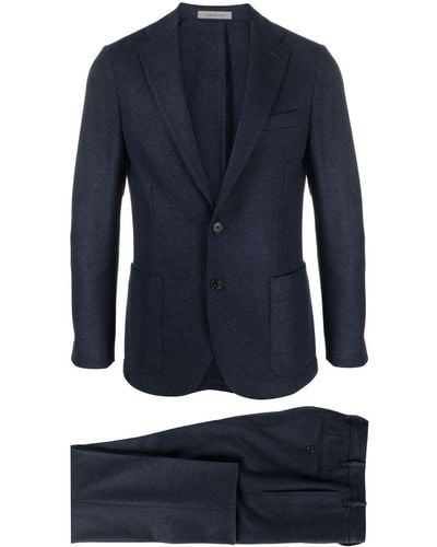 Corneliani Single-breasted Suit Set - Blue
