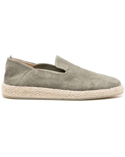 Officine Creative Roped 002 Suede Espadrilles - Gray