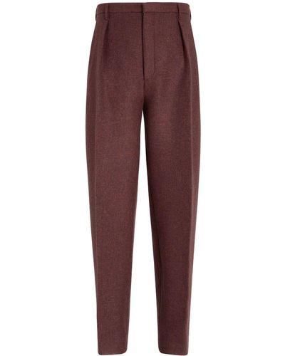 Zegna Oasi Tapered-Hose aus Kaschmir - Lila