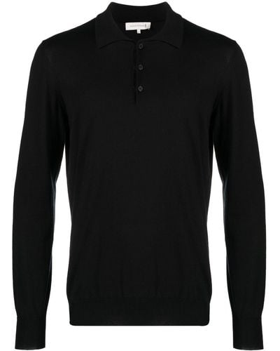 Mackintosh Long-sleeve Polo Shirt - Black