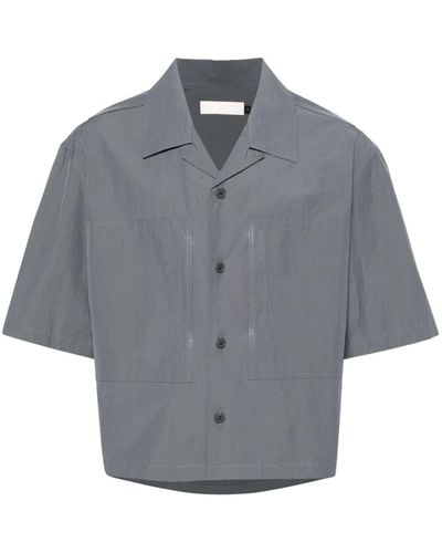 Amomento Pocket Half Shirt - Grey