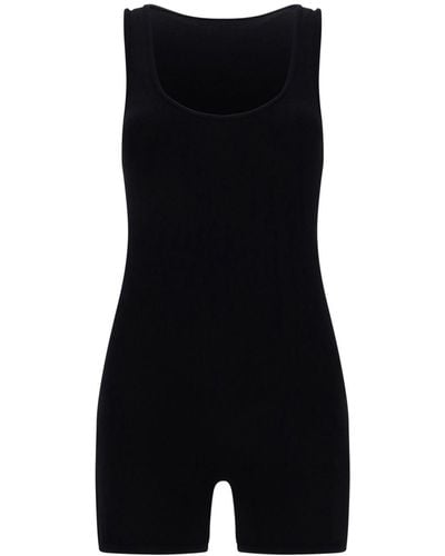 Bottega Veneta Sleeveless Stretch-design Playsuit - Black