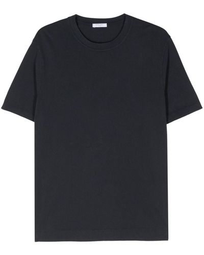 Boglioli T-shirt en coton à col rond - Noir