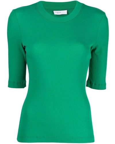 Rosetta Getty Cropped Half-sleeved T-shirt - Green