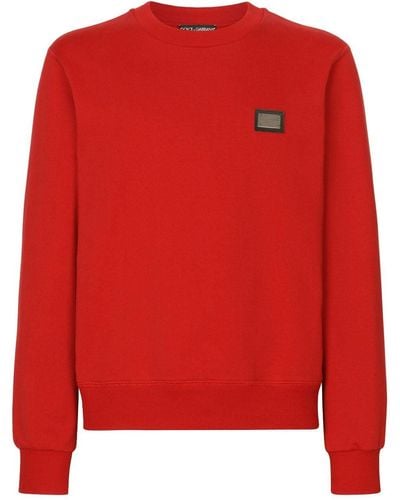 Dolce & Gabbana Sweat en jersey DG Essentials - Rouge