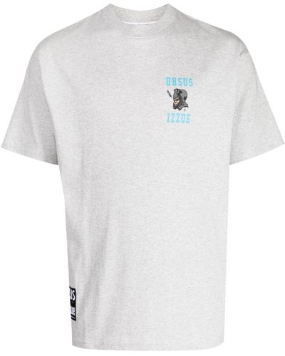 Izzue Ursus Logo-print Cotton T-shirt - White