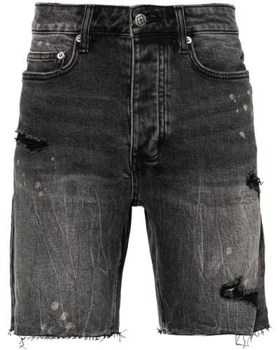 Ksubi Halbhohe Chopper Jeans-Shorts - Grau