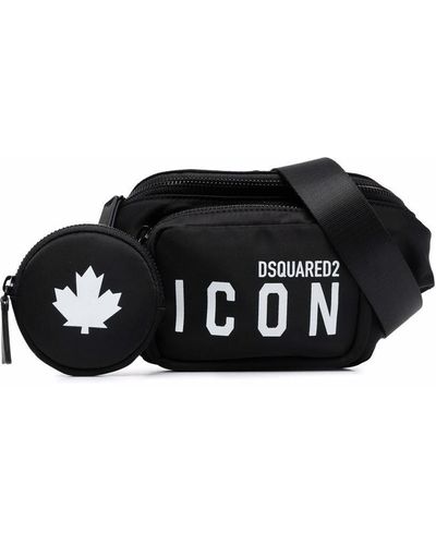 DSquared² Icon Coin Purse Belt Bag - Black