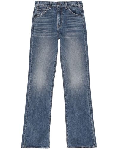 Nili Lotan Joan Straight-leg Cotton Jeans - Blue