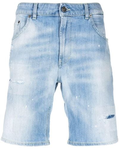 Dondup Jeans Met Geribbeld Detail - Blauw