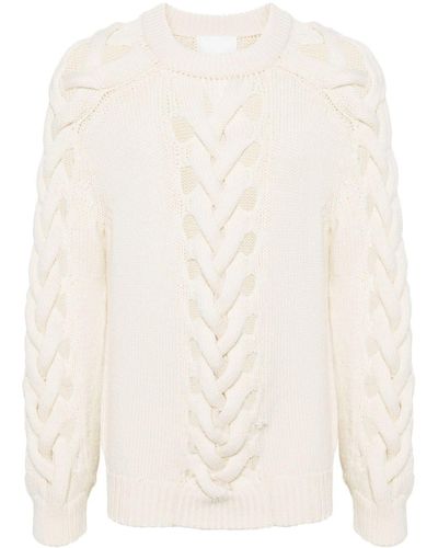 Isabel Marant Elly Cut Out-detail Sweater - Natural