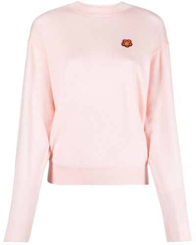 KENZO Jersey Boke Flower con cuello redondo - Rosa