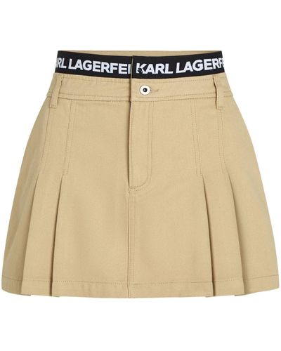 Karl Lagerfeld デニム ミニスカート - ナチュラル