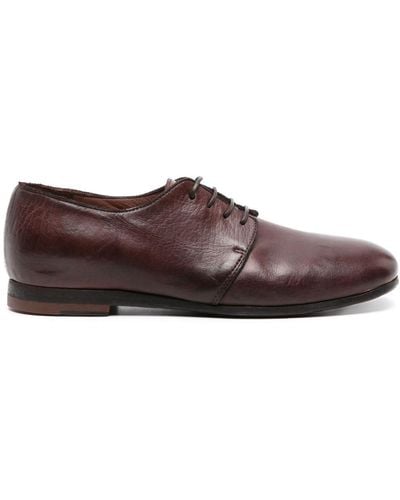 Moma Bufalo Leather Oxford Shoes - Brown
