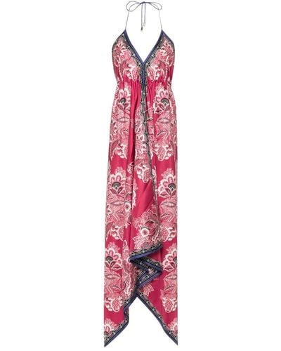 Etro Robe de plage en soie à imprimé cachemire - Rose