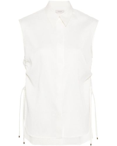 Agnona Drawstring Detail Shirt - White