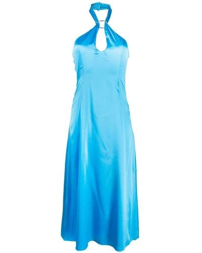 Rejina Pyo Lily Halterneck Dress - Blue