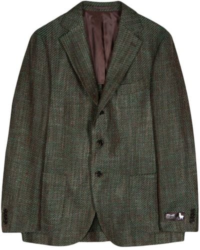 MAN ON THE BOON. Single-breasted Blazer - Green