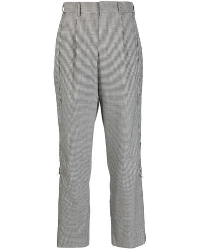 Comme des Garçons Pantalones a cuadros - Gris