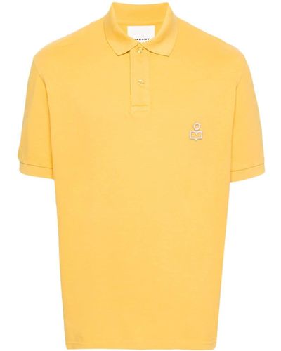 Isabel Marant Afko Cotton Polo Shirt - Yellow