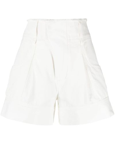 Chloé High-waisted Fringed Shorts - White
