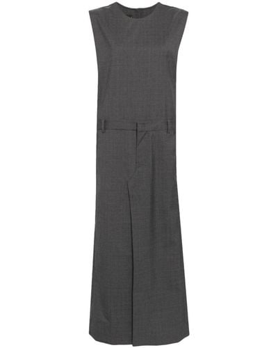 JNBY Front-slit Wool Dress - Grey