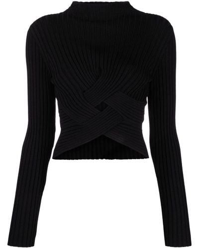 Stella McCartney Cut-out Knitted Sweater - Black