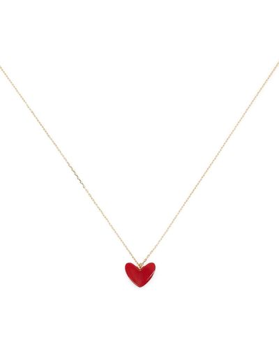 Ahkah 18kt Yellow Gold Thiran Heart Midi Necklace - Metallic