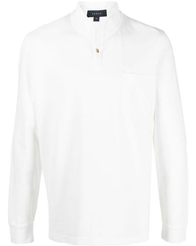Sease Poloshirt mit Brusttasche - Weiß