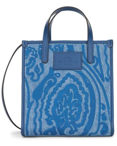 Etro Paisley-print Tote Bag - Blue