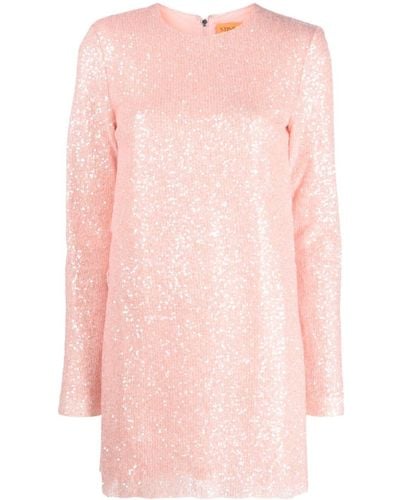 Stine Goya Robe courte Heidi brodée de sequins - Rose