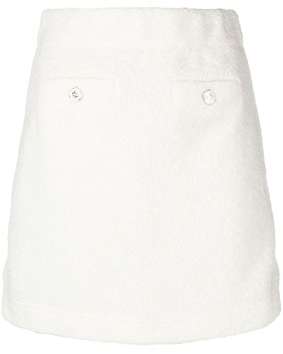 Casablanca Terry Cloth Mini Skirt - White