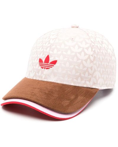 adidas Layered Logo-jacquard Baseball Cap - Pink