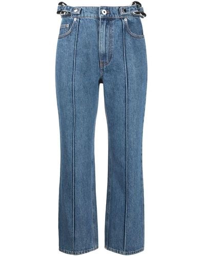 JW Anderson Gerade Jeans mit Kettendetail - Blau